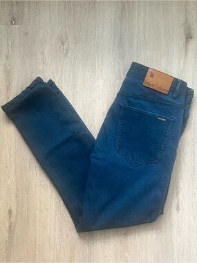 Diesel Industry Mens Blue Jeans 32x29 Straight Leg Distressed Vintage Y2K Denim